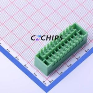KF2EDGKVM-3.5-2*10P Plug-in Terminal Block Through hole,P=3.5mm Board-to-Board / Socket - Closed Screw Fixing 2x10P 3.5mm - Product Image 2