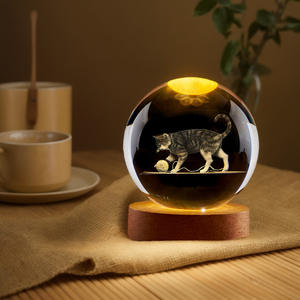<span class=keywords><strong>Precio</strong></span> al por mayor 3D grabado láser Sistema Solar planeta esfera bola de cristal regalos de recuerdo bola de cristal - Product Image 3