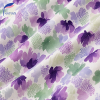 Tissu Popeline Uni 100% Coton Imprimé Numérique à Motif Floral Tissé Personnalisable à Faible MOQ pour Robe d'Été Garçon