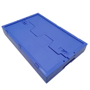 Caja de almacenamiento plegable móvil plegable para verduras pequeñas, caja plegable de plástico para envío agrícola