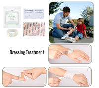 Kit de survie professionnel, outils de premiers soins, équipement, matériel d'urgence, SOS médical, équipement, 232 pièces, équipement