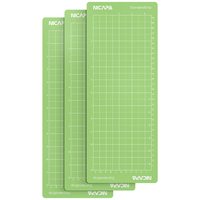 Tapis de découpe NICAPA Standard 4,5x12 pouces pour mini traceur, adhésif, vert, 3 pièces/paquet