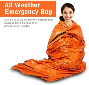 Sac de couchage portable d'urgence, protection thermique en Mylar, sac de couchage de survie - Product Image 5