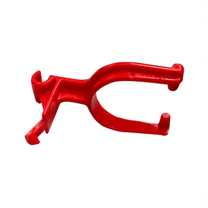 Palanca de válvula de descarga con mango de plástico rojo, pieza de repuesto para cisterna de descarga simple, montada en la pared del baño - Product Image 3