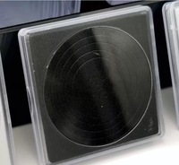 Ensemble de capsules carrées de 40mm avec 20 pièces de mousse à insérer dans une boîte