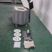 Four rotatif électrique en céramique mini, température maximale 1280°C, petit équipement de laboratoire de poterie domestique