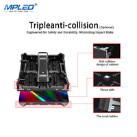 MPLED alquiler pantalla Led Flexible empalme de diferentes tamaños P1.9 P2.6 P2.9 P3.9 Fondo Dj escenario pantalla Led soluciones