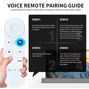 Télécommande vocale de remplacement G9N9N pour <span class=keywords><strong>Google</strong></span> Chromecast 4K Snow GA01409-US/GA01919-US GA01920-US GA01923-US GA02463-US - Product Image 2