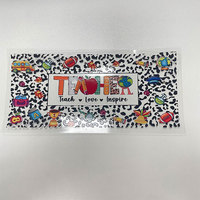 Envolturas para Vasos UV DTF de Alta Calidad de 16oz y 40oz, Adhesivos de Transferencia UVDTF Impermeables para Vasos de Vidrio, Transferencia UV