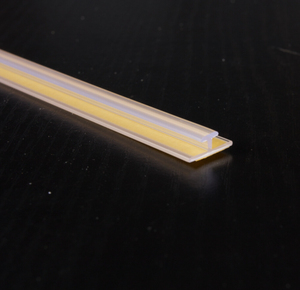 Sıcak Satış Perakende Mağazası PVC Raf Durdurucu T Rayı Raf İtici Sistemi için Şeffaf/Özel Renk 37mm Yükseklik %100 Çevre Dostu - Product Image 3