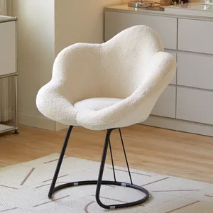 Oturma odası için Modern vurgu sandalye bjflamingo makyaj sandalye beyaz Vanity sandalye