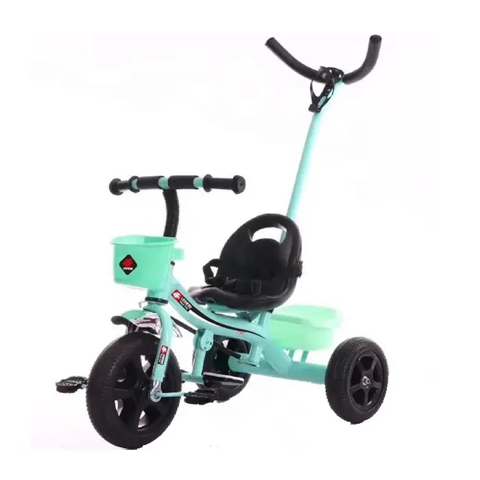Triciclo 2 en 1 para bebé, juguetes para niños para jugar al aire libre con barra de empuje