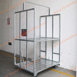 Chariot de transport en aluminium pour fleurs, serre horticole, transport, pépinière, rangement de plantes - Product Image 5
