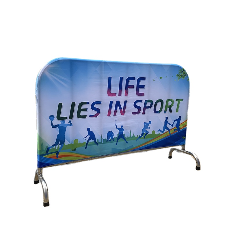 Двусторонняя полиэстер сетка Заборная толпы Баррикада управления барьер баннеры сплошной баррикадное заграждение крышка