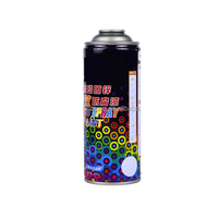 Vente en gros de bombes aérosols vides de 400 ml, 65 mm * 158 mm, en métal rechargeable pour emballage de peinture, personnalisation OEM