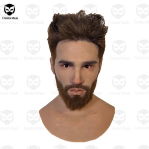 <span class=keywords><strong>Masques</strong></span> <span class=keywords><strong>de</strong></span> personnages réalistes en silicone hautement élastique, respirants, écologiques, réutilisables pour Halloween, Pâques, fêtes et déguisements - Product Image 3