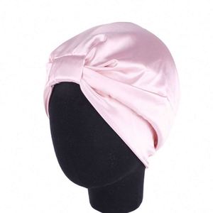 Gorro de Dormir de Satén Sedoso para Mujer, Turbante Suave Pre-Atado, Pañuelo de Moda para la Cabeza, Gorro para Quimioterapia, Gorro para el Cabello - Product Image 4