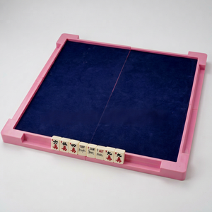 Folding Mahjong <b>Table</b> Mini Portable Outdoor Travel Home Use ABS Material Chess Card Game Multi-color Transparent Options - Product Image 1