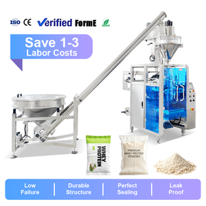 Machine d'emballage automatique de poudre en acier inoxydable 304 avec contrôle PLC, de qualité alimentaire, pour sachets de protéines de lactosérum - Product Image 1