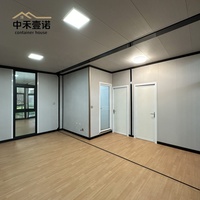 Maison conteneur préfabriquée de luxe à 2 chambres, légère en acier, portable et extensible, pour bureau ou maison forestière