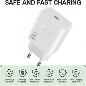 Portátil PD 25W Tipo C Cargador completo Carga rápida UE Usb China Cargador de teléfono móvil súper rápido - Product Image 3