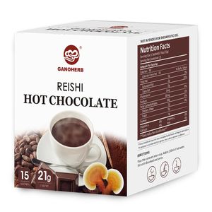 Café Instantáneo de Hongos Herbales Chinos al por Mayor <span class=keywords><strong>con</strong></span> Chocolate Caliente, Cafés de Hongos <span class=keywords><strong>con</strong></span> Extracto de <span class=keywords><strong>Ganoderma</strong></span> Reishi en Polvo - Product Image 6