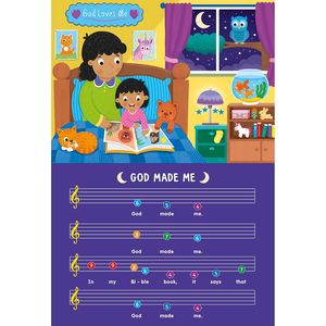 Livre sonore interactif de chants bibliques à couverture rigide avec module sonore de piano pour <span class=keywords><strong>l</strong></span>'apprentissage précoce des enfants, chansons en <span class=keywords><strong>anglais</strong></span> pour enfants - Product Image 3