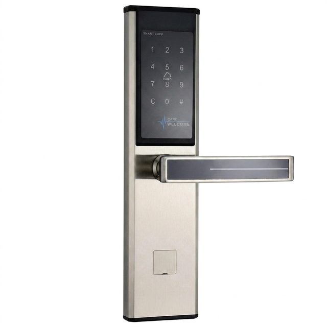 OEM ODM Stainless Steel Hotel Digital Door Lock Keypad RFID Card Keyless Entry Electronic Smart Lock for Apartment