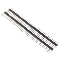 En-tête de broches 2,54 mm, à broches droites, 1x40P, longueur 15/17/19/21/23/25/30 mm, entretoise de carte, rangée simple, double, plastique, cuivre