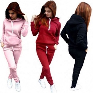 Combinaisons de jogging populaires grande <span class=keywords><strong>taille</strong></span> <span class=keywords><strong>pour</strong></span> femmes, en molleton, <span class=keywords><strong>pour</strong></span> le sport - Product Image 3