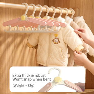 Cintres mignons pour bébés, design écologique en forme de <span class=keywords><strong>nuage</strong></span>, cintres dorés, cintres en plastique rétractables et ajustables pour bébés - Product Image 3