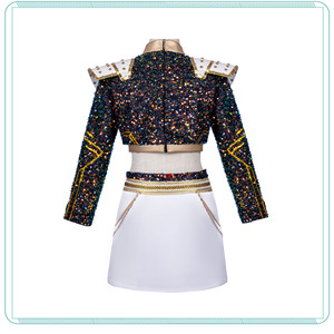 Costume de cosplay Ume Kpop Demon Hunters <span class=keywords><strong>Anime</strong></span> <span class=keywords><strong>pour</strong></span> <span class=keywords><strong>adulte</strong></span> comprenant un gilet, des shorts, des costumes, des pantalons, des jupes Rumi Mira Zoey unisexe en polyester - Product Image 4