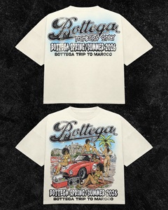Camiseta Oversize para Hombre, Primavera Verano 2026, Estampada con Gráficos de Playa, Estilo Urbano, Manga Corta, Cuello Redondo, Algodón - Product Image 2