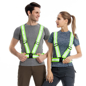 Construcción seguridad del chaleco de chaleco reflectante de seguridad de Led advertir <span class=keywords><strong>el</strong></span> tráfico del chaleco reflectante - Product Image 4