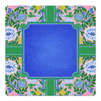 Tapis de protection de table pliable antidérapant 80x80cm 3mm d'épaisseur pour club de lecture et badge floral, tapis de mahjong