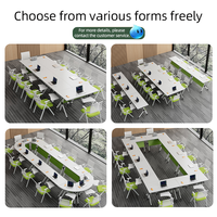 Fabricant chinois de bureaux pliants en bois, chaises de bureau, tables de réunion, tables de conférence, tables d'entraînement modernes pliables pour l'école