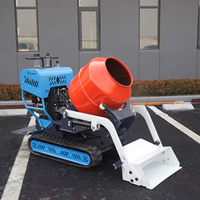 Neuer kostenloser Versand Mini-Raupendumper mit Diesel-/Benzinmotor, 13,5 PS, tragbarer 100° kippbarer Transporter/Muldenkipper