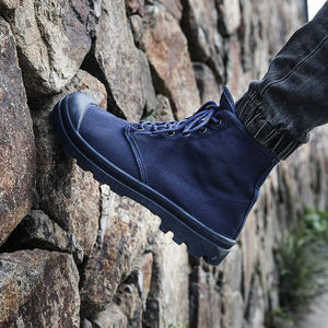 Botas de Desierto de Una Pieza con Cordones Redondos y Punta Alta 2026 para Hombre, Zapatos de Lona para Senderismo al Aire Libre y Deportes Casuales - Product Image 3