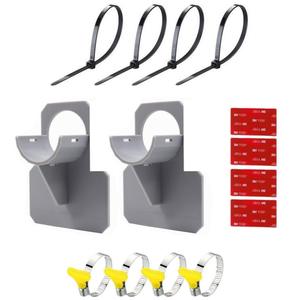 حاملات أنابيب حمام السباحة ، حامل خرطوم حمام السباحة ، أقواس دعم مع شريط المشابك الفولاذ المقاوم للصدأ وروابط الكابلات - Product Image 6