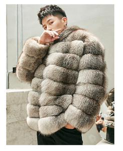 <span class=keywords><strong>Manteau</strong></span> en fourrure de renard véritable de luxe 100% - Taille unique - Haute durabilité - <span class=keywords><strong>Manteau</strong></span> en fourrure de renard pour <span class=keywords><strong>homme</strong></span> de haute qualité pour l'hiver - Product Image 3