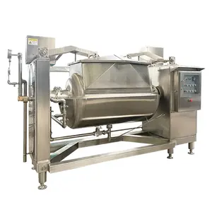 Factory Supply Automatic Purpose Fruit Big Food Jam Horizontal Vacuum Cooking Mixer Machine