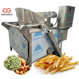 Gelgoog Gas Frieten Friteuse Aardappel Chips Frituren Machine Automatische Roer Bak Machine