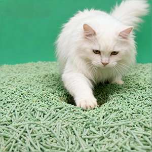 Bac à litière pour chat en tofu avec charbon actif, bois et amidon de maïs, forte agglomération, écologique, jetable dans les toilettes, sans blocage - Product Image 1