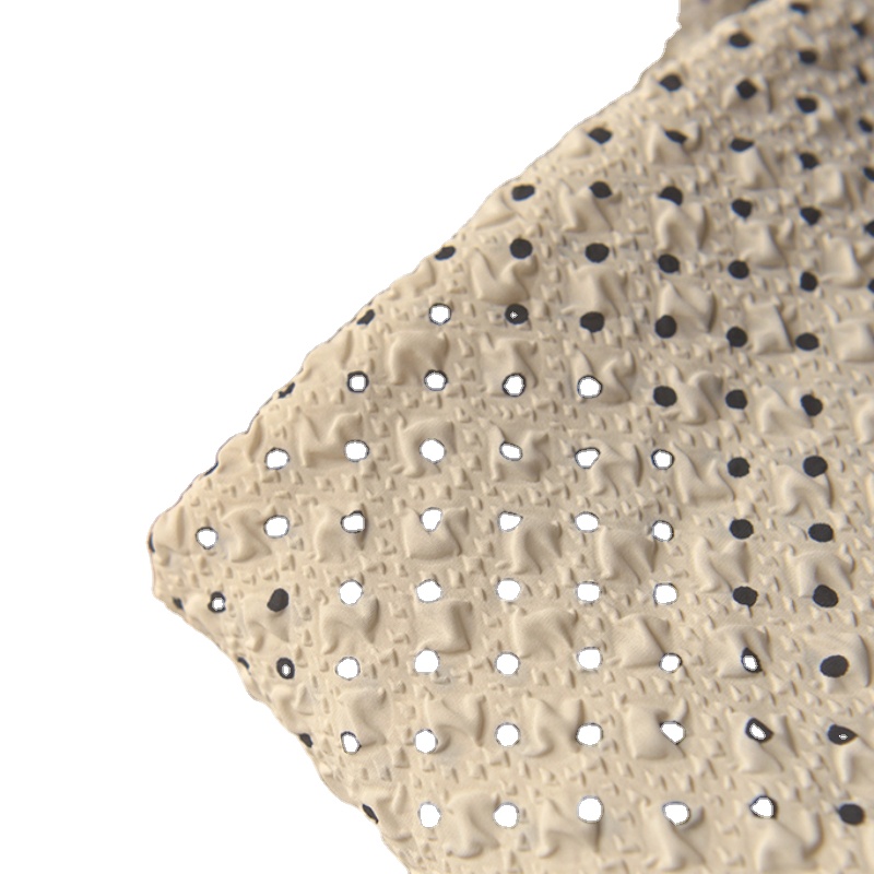 Летнее шифоновое платье-рубашка в мелкий горошек, имитация пузырьков и льна, шифоновая ткань ручной работы