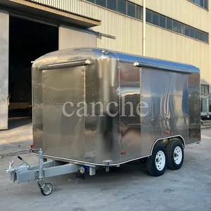 Carrito de Comida Móvil de 4 Metros para Venta de Hamburguesas, Pizza y Papas Fritas - Product Image 5