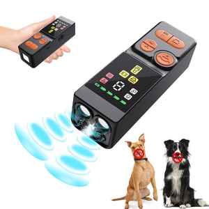 Taburetes de paso ultrasónicos de alta potencia ajustables Transfronterizos Nuevo plástico de estilo de dibujos animados de cuatro cabezas evita los ladridos de perros - Product Image 2