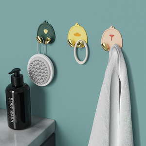 Wall Mounted Plug Hooks Round Adhesive Non Slip Cable Management For Socket Cord Storage Fixing Rack Yellow Green Pink 3 Color - Product Image 2