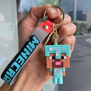 Wowei mới sáng tạo 3D sandbox trò chơi PVC thợ mỏ trò chơi minecrafts Keychain Túi Mặt dây chuyền - Product Image 5