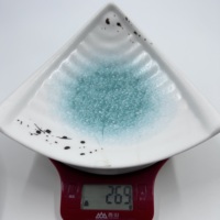 Plaques de mélamine de forme irrégulière en forme de triangle pulvérisé à l'encre bleue