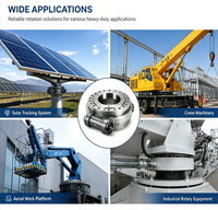 Moteur d'orientation SE17 pour tracker solaire, couple élevé 10 kN.m, engrenage à vis sans fin autobloquant pour système de suivi de panneaux photovoltaïques